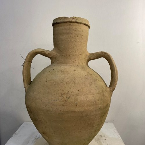 C1920 A Greek Terracotta Wine Amphora