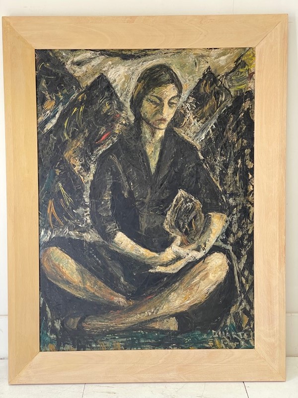 1954 An Oil Portrait on Board of A Women.-nick-jones-img-0117-main-637926234537061276.jpg