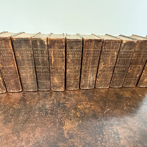 1605-43 A Collection Of French Leather Bound Books