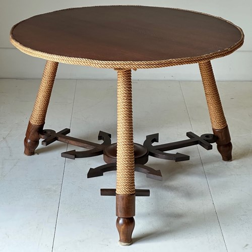 C1940/50 A French Rope & Anchor Nautical Gueridon