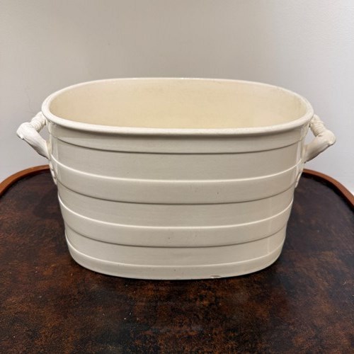 C1900 A English Creamware / Ironstone Foot Bath A/F