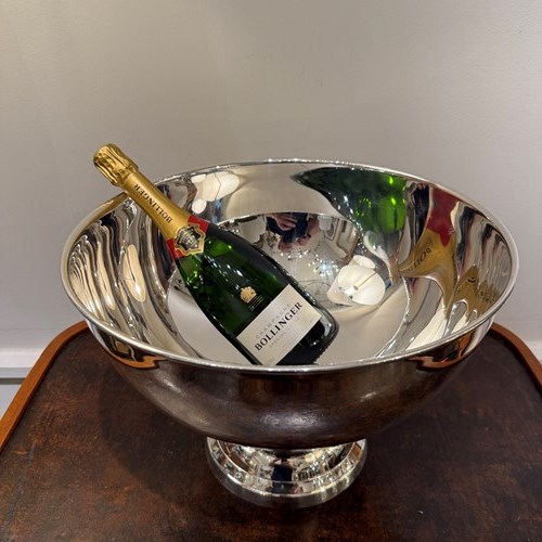 C1930 A Huge French Silver Plate Champagne Bowl