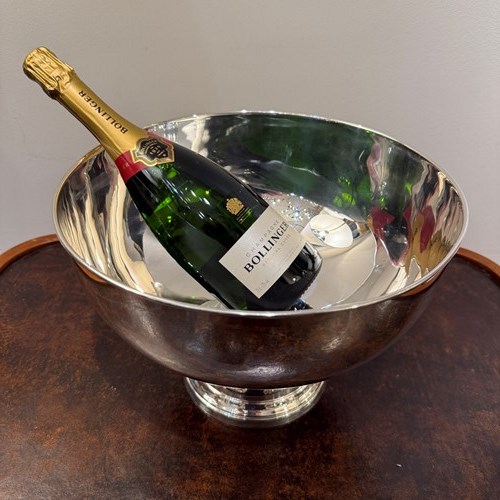 C1950 A Large French Silver Plate Champagne Bowl