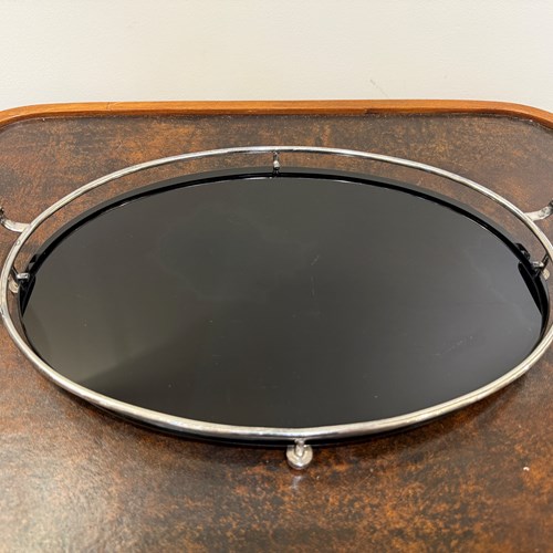 C1928 An English Vitrolite Oval Tray