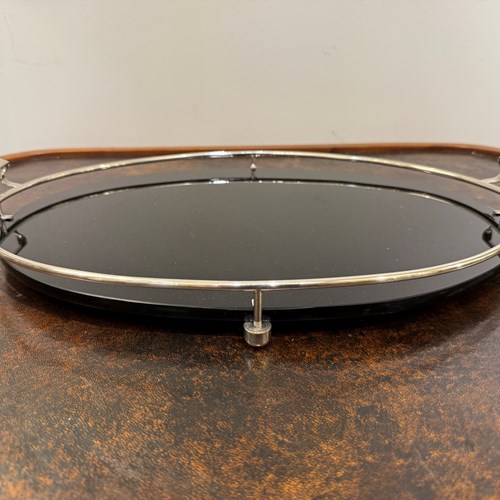 C1928 An English Vitrolite Oval Tray