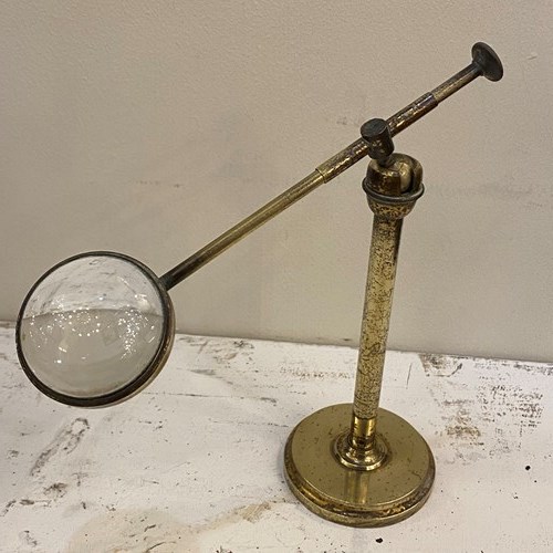 C1880 An English Brass Botanical Magnifying Glass  