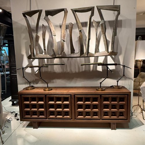 C1960 An Unusual Spanish Iron Wall Sculpture