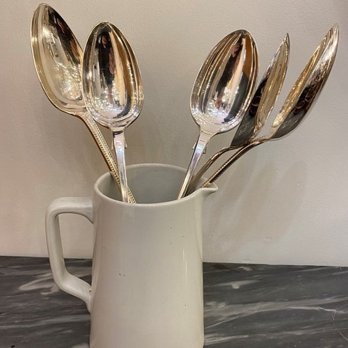 C1880 Silver Plate Giant Spoons!