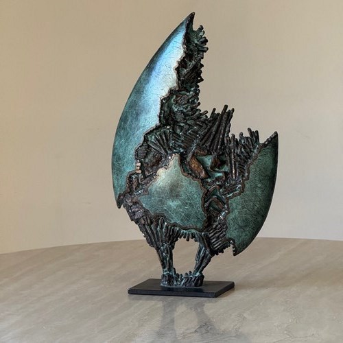 C1960 A Stylish Verdigris Bronze Sculpture Signed "Dall"