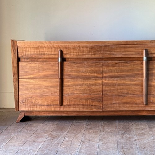 C1960 A Stylish French Walnut Sideboard / Enfilade / Commode