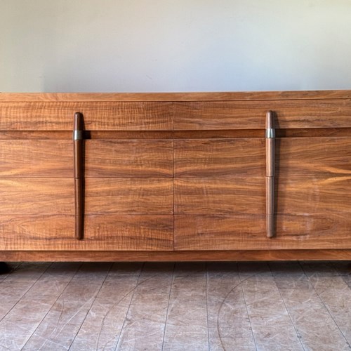 C1960 A Stylish French Walnut Sideboard / Enfilade / Commode