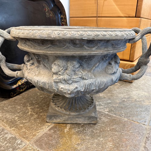 C1880 A Wonderful Lead Planter After The Warwick Vase