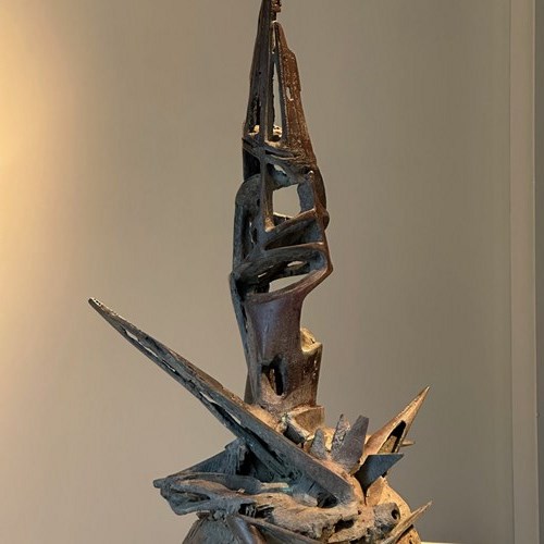 C1970 A Large Abstract Bronze Sculpture By Jean-Claude Bonillo.