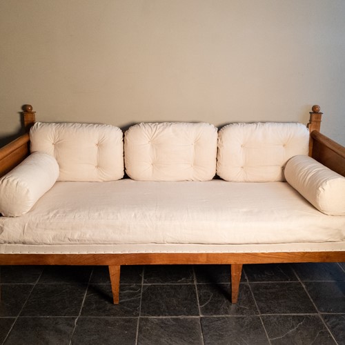 An Early 19Th Century French Fruitwood Daybed Sofa