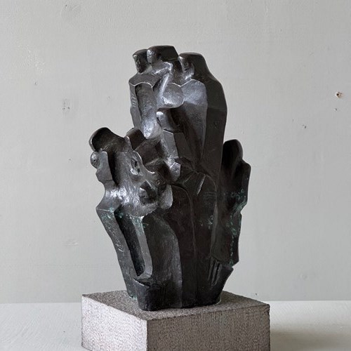 1983 A Bronze Sculpture " La Familia" By Pablo Serrano