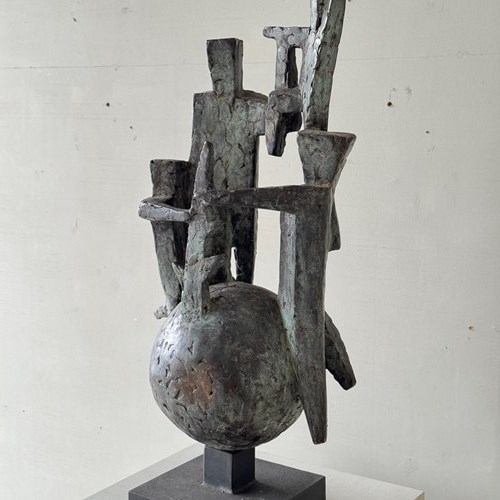 C1960 A Large French Bronze "Family Of Man" Group