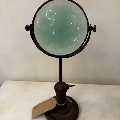 C1880 An English Adjustable Magnifying Glass On Iron Stand