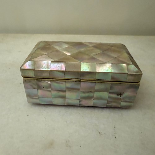 C1880 A Dutch Mother Of Pearl Inlaid Box