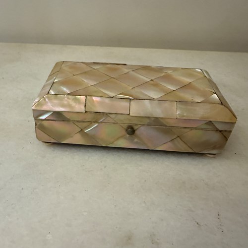 C1880 A Dutch Mother Of Pearl Inlaid Box