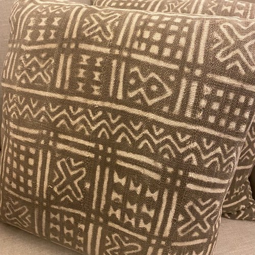 C1950 West African Fabric Custom Cushions