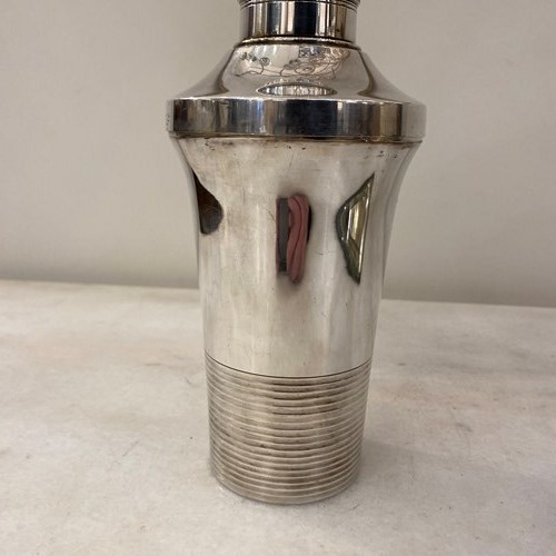 C1930 A French Silver Plate Cocktail Shaker