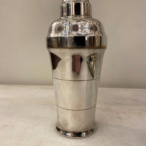 C1930 A French Silver Plate Cocktail Shaker