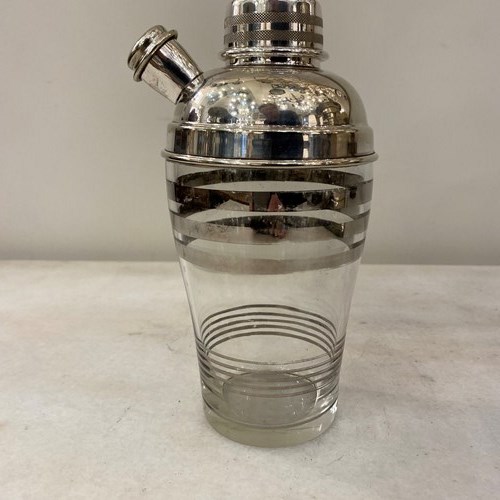 C1930 A French Silver Plate Cocktail Shaker