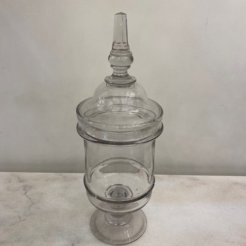C1880 A Flemish Crystal Sweet Jar & Cover 