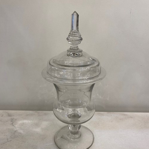 C1880 A Flemish Crystal Sweet Jar & Cover 