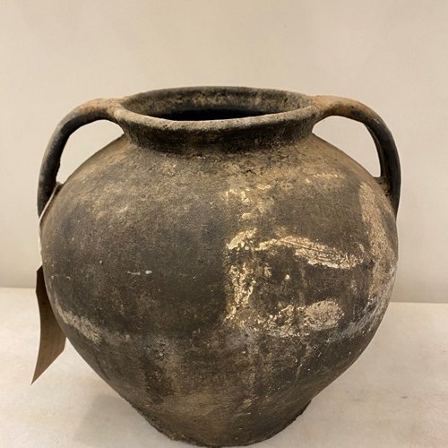 C1860 A Rare Black Terracotta Pot From Carpathia