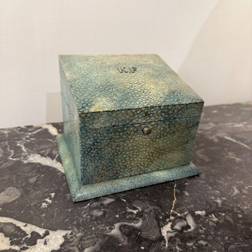 C1930 An English Shagreen Box By J C Vickery Regent St W1