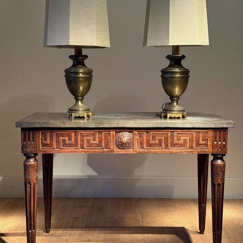 C1950 A Pair Of Spanish Brass Table Lamps