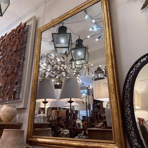 C1860 An Elegant Large French Gilt Mirror
