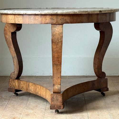 C1830 A French Empire Mahogany Gueridon On Inverted Tripod Base