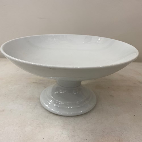 C1900 A Flemish Creamware Tazza Bowl On Stand