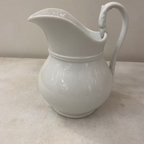 C1900 A Flemish Creamware Dragon Handled Jug 