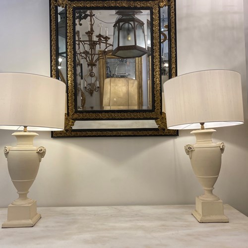 C1960 A Stylish Pair Of French Rams Head Table Lamps