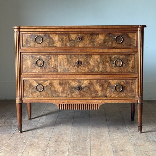 C1795-99 A French Directoire Walnut & Olive Wood Commode