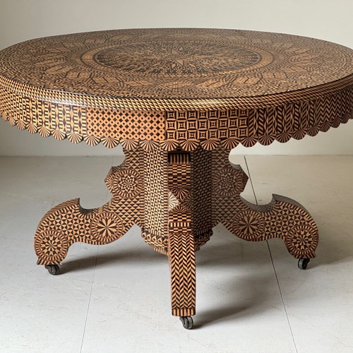 C1870 An Outstanding French Parquetry Inlaid Centre Table