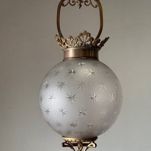 C1860 A French Etched Glass Convert...