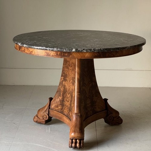 C1830 An Elegant French Empire Mahogany Gueridon