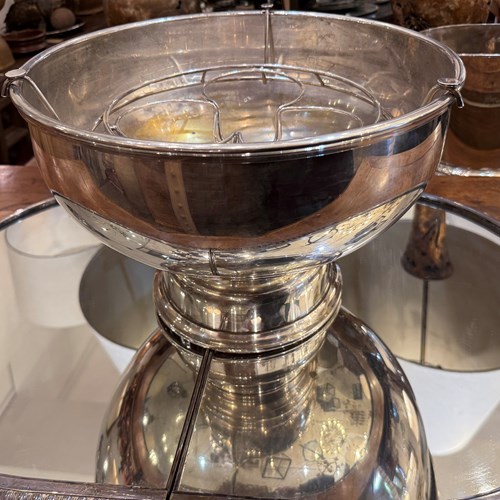 C1960 A Large French Silver Plated Champagne Bowl