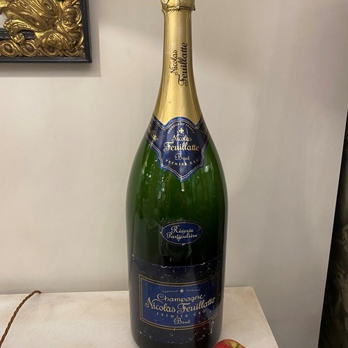 1979 A Shop Display Giant Nicholas Feuillatte Champagne Bottle