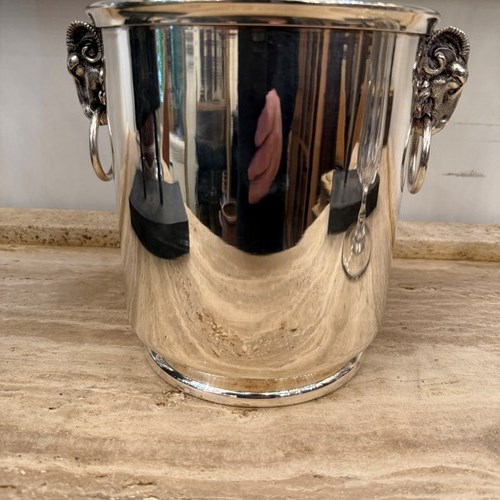 C1960 A Stylish French Rams Head Champagne Bucket
