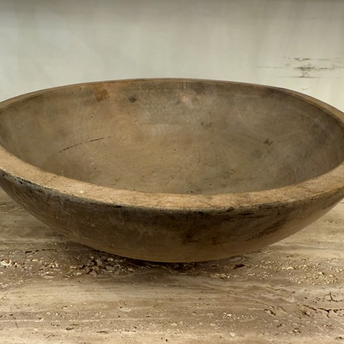 C1880 A Wonderful Large French Sycamore Bowl