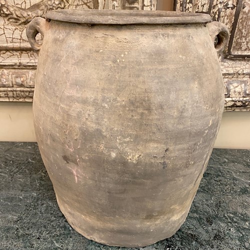 C1860 A Chinese Grey Clay Pot.