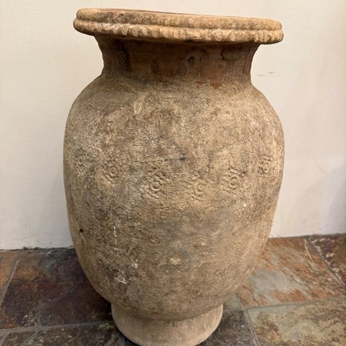C1780 A Terracotta Storage Pot From Central Asia - Great Patina!