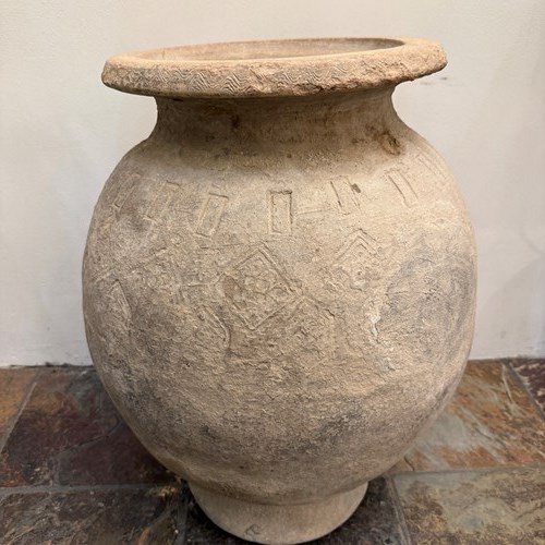 C1780 A Terracotta Storage Pot From Central Asia - Great Patina!