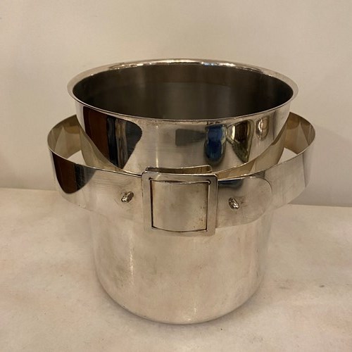 C1950 A French Silver Plated "Belt" Champagne Bucket 