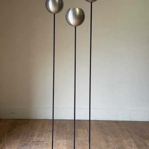 C1960 A Rare Set Of 3 Italian Floor Lamps By Gino Sarfatti For Arteluce